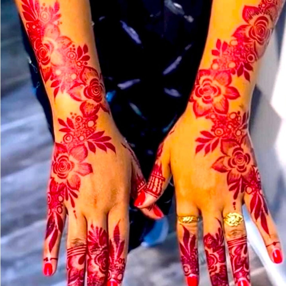 Red henna & Maroon henna